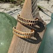 Waves triple cuff bracelet